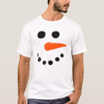 Snowman Face Carrot Nose Christmas Winter Cosplay T-Shirt<br><div class="desc">Snowman Face Carrot Nose Christmas Winter Cosplay Costume</div>