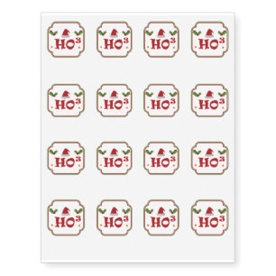Snowman Face Chrismas Funny Kids and Adult Temporary Tattoos