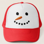 Snowman Face Christmas Hat<br><div class="desc">This is a funny Christmas cap.</div>
