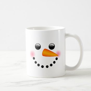 Snowman Face Coffee Mug by MGraphics at Zazzle