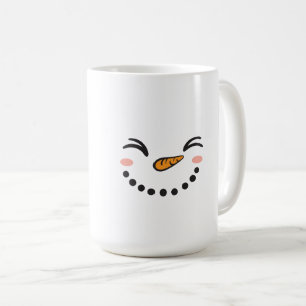 Snowman Face Coffee Mug