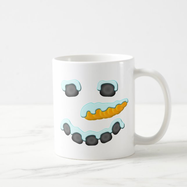 Snowman Face Design Coffee Mug (Right)