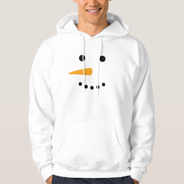 Snowman Face Hoodie (Front)