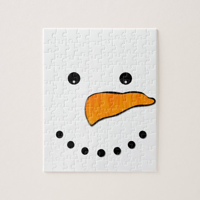 Snowman Face Jigsaw Puzzle (Vertical)