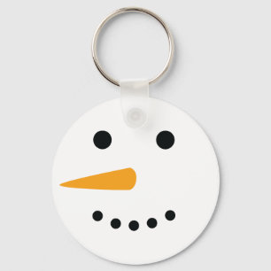 Snowman Face Keychain