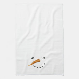 SNOWMAN FACE KITCHEN TOWEL
