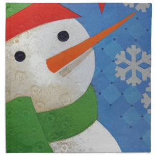 Snowman Face Napkin