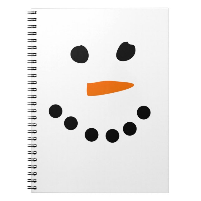Snowman Face Notebook (Front)