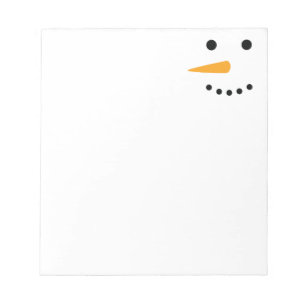 Snowman Face Notepad
