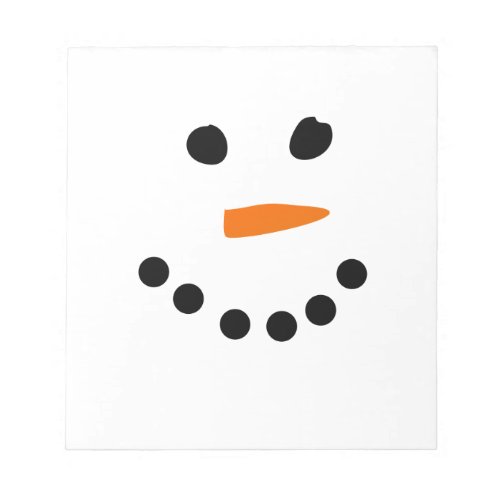 Snowman Face Notepad