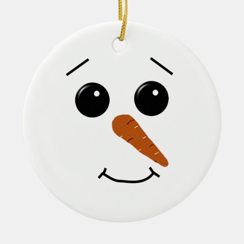 Snowman Face Ornament