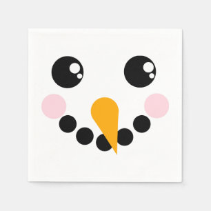 Snowman Face Paper Napkins