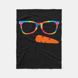 Snowman Face Shirt Womens Eyelashes Gle Tie Dye Ch Fleece Blanket