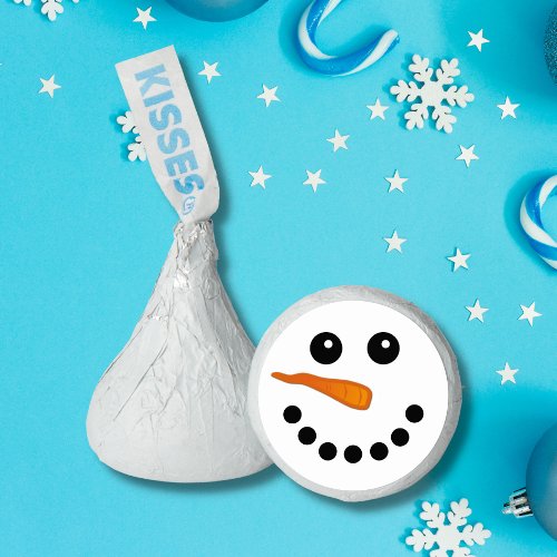 Snowman Face Smile Holiday cute Hersheys Kisses