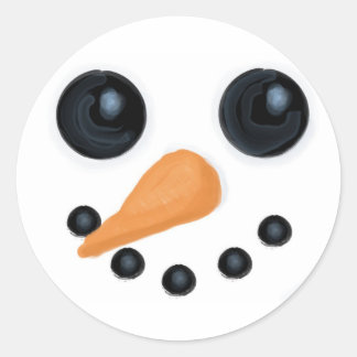 Snowman Face Stickers