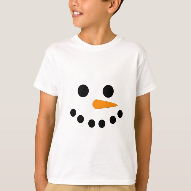 Snowman Face T-Shirt (Front)