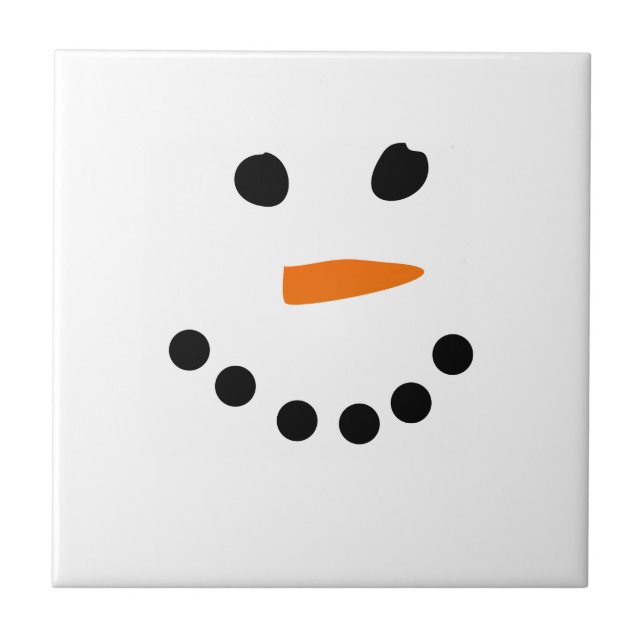 Snowman Face Tile (Front)