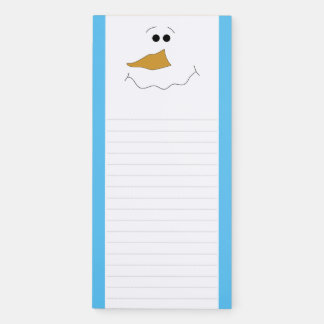 Snowman Face Winter Fridge Magnetic Notepad