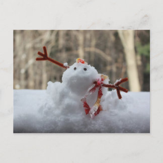 Snowman Fail Postcard