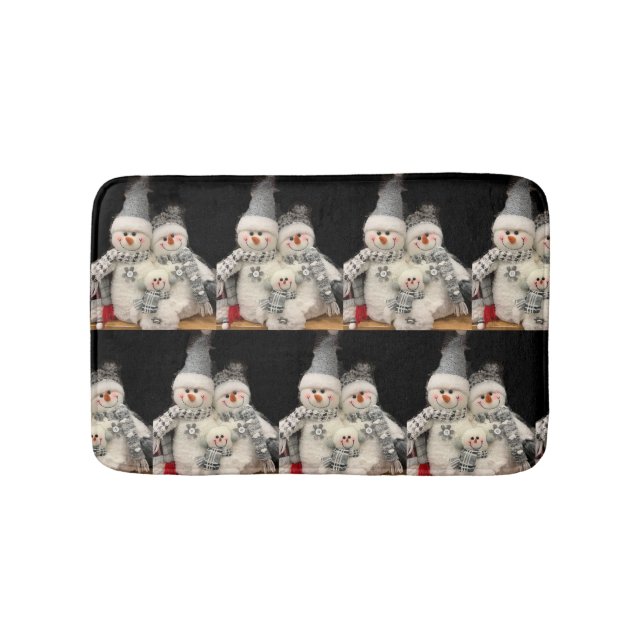 ***SNOWMAN FAMILY*** BATH MAT (Front)