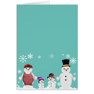 snowman family cards