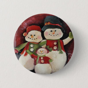 Snowman Family - pin