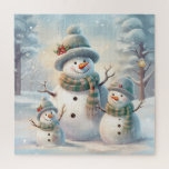 Snowman Family Puzzle<br><div class="desc">snowman family puzzle</div>