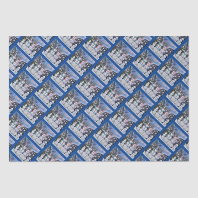 Snowman Family Tissue Paper (Front)