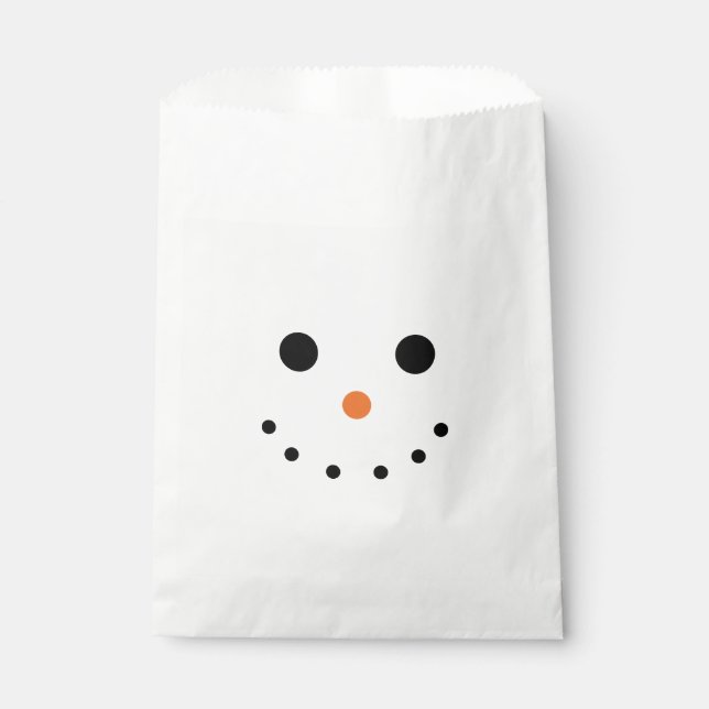 Snowman Favor Bag (Front)
