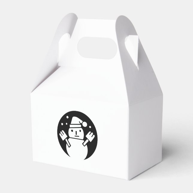 snowman favor boxes (Front Side)