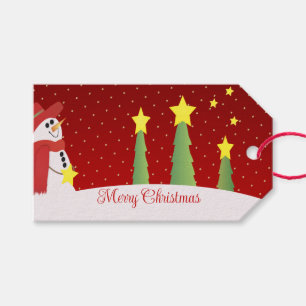 Snowman Festive Designed Gift Tags