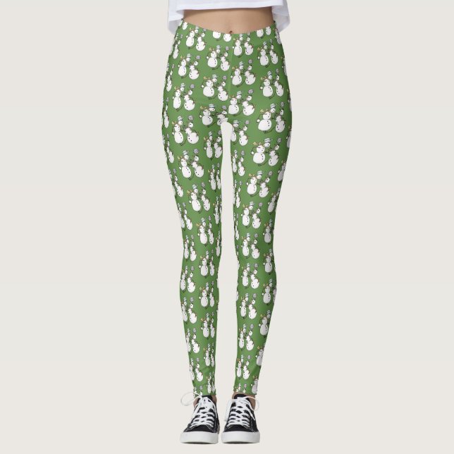 Snowman fight leggings (Front)