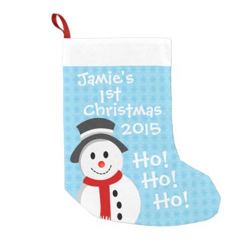 Snowman _ First Christmas Small Christmas Stocking