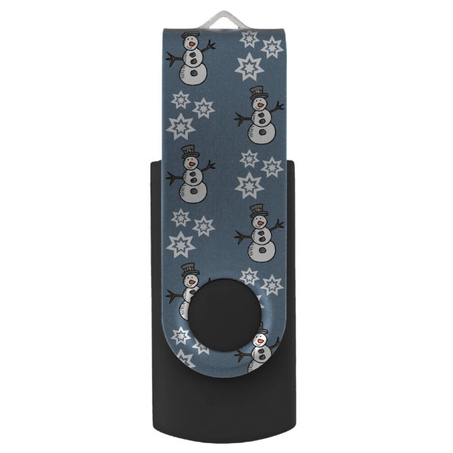 Snowman Flash Drive (Front Vertical)
