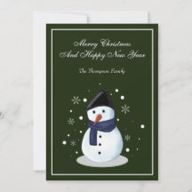 Snowman Flat Holiday Card