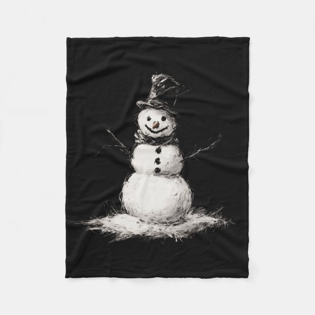 Snowman fleece blanket (Front)