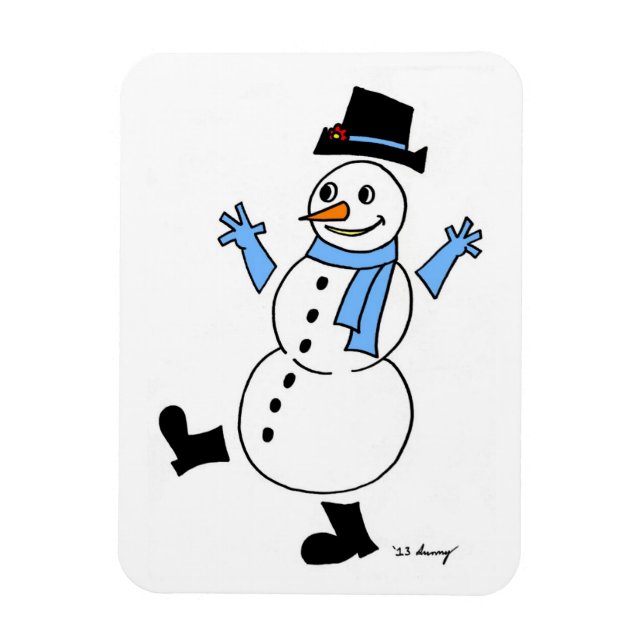 Snowman Flexible Magnet (Vertical)