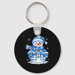 Snowman For Women Men Kids Grandkids Christmas Keychain