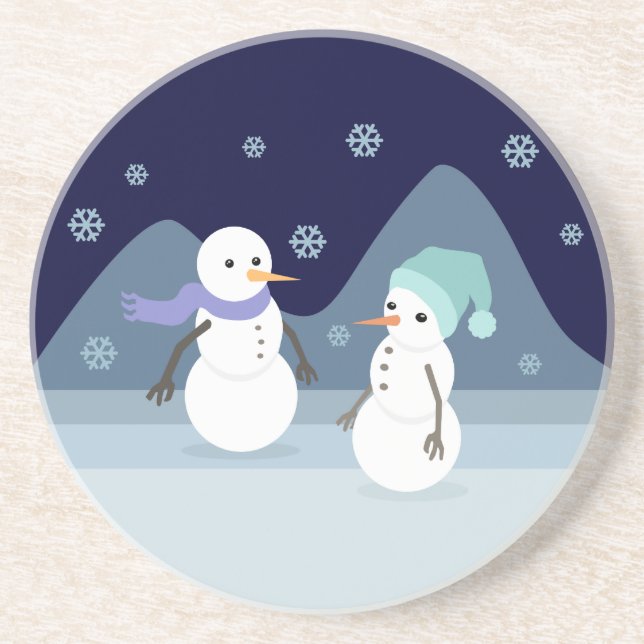 Snowman Friends Coaster (Front)