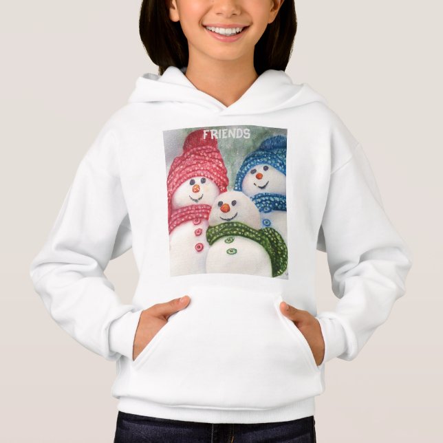 SNOWMAN FRIENDS HOODIE (Front)