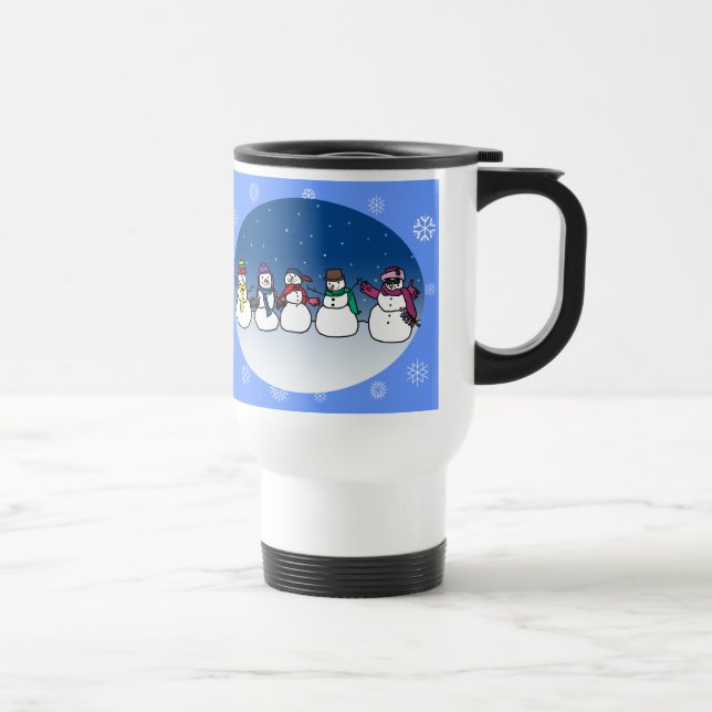 Snowman Fun Travel Mug (Right)
