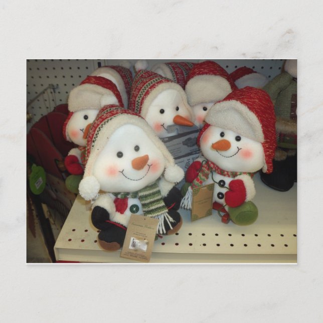 Snowman Gaggle Postcard (Front)
