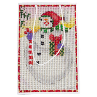 Snowman gift bag