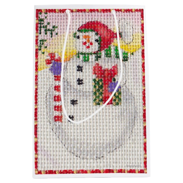 Snowman gift bag (Front)