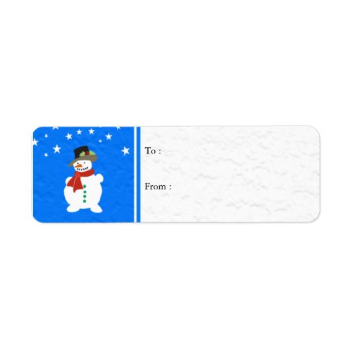 Snowman _ Gift Label Tags