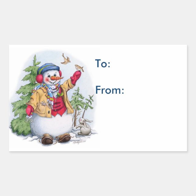 Snowman - Gift Tags (Front)