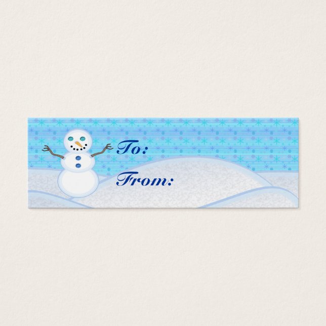 Snowman Gift Tags (Front)