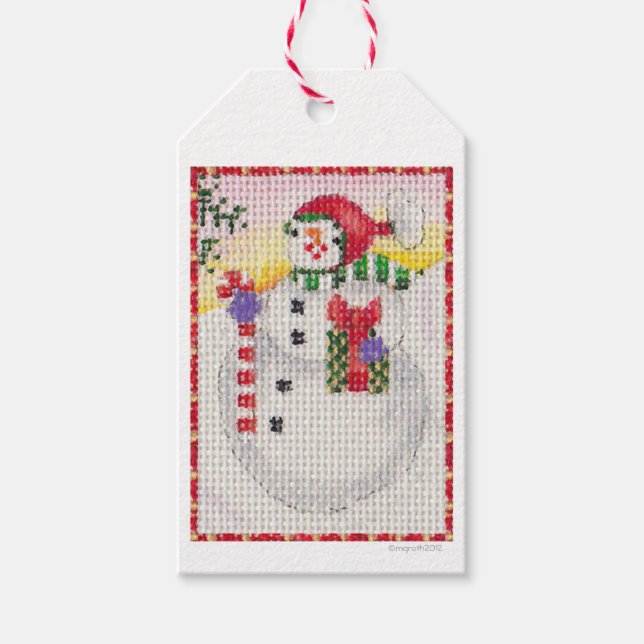 Snowman gift tags (Front)