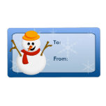 Snowman Gift Tags at Zazzle