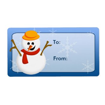 Snowman Gift Tags by Snowmie at Zazzle